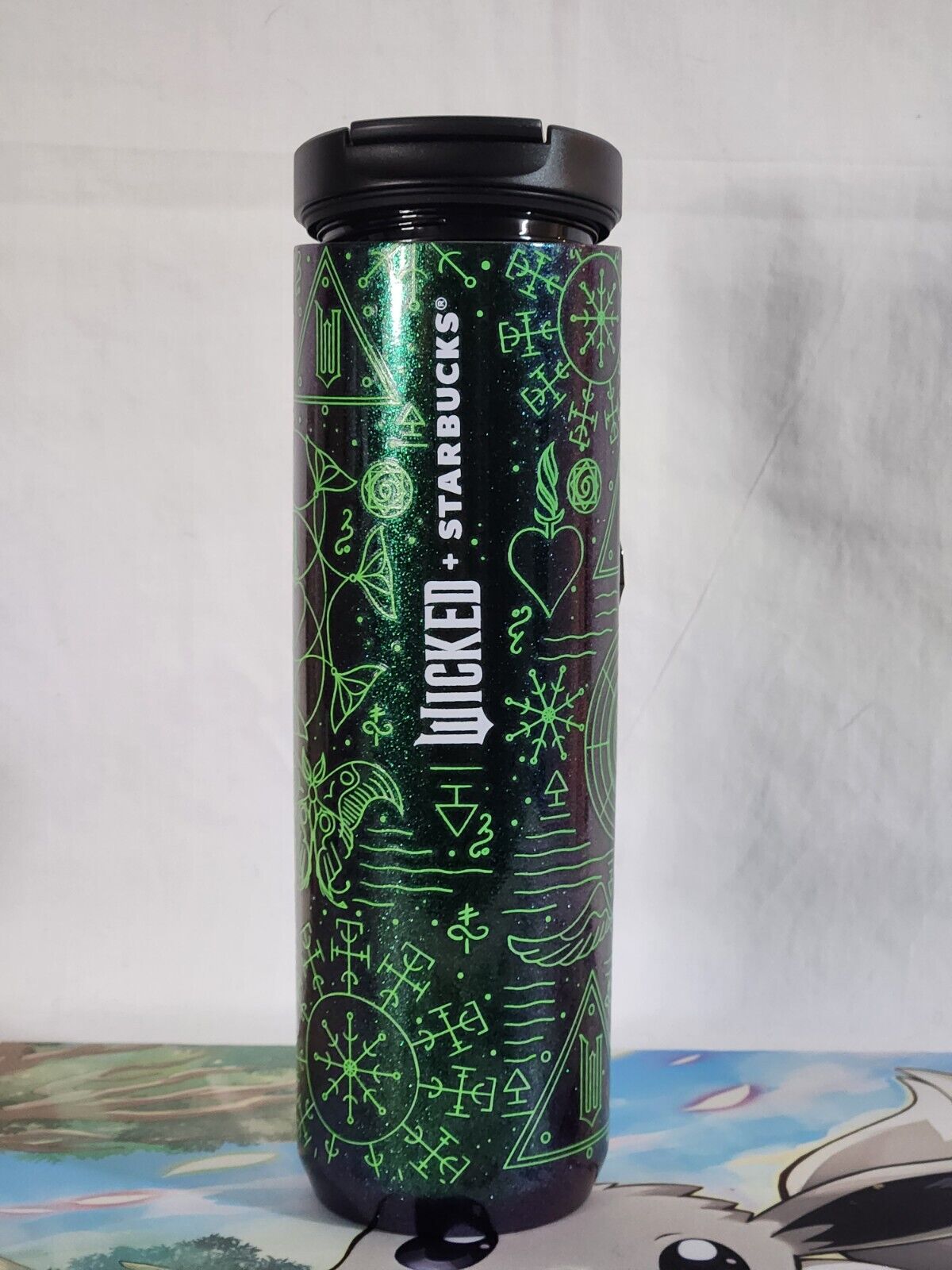 Starbucks NWT Wicked Elphaba Collection 16oz Grimmerie Tumbler Glow In The Dark  - Sold on eBay December 30th, 2024 for $68.88