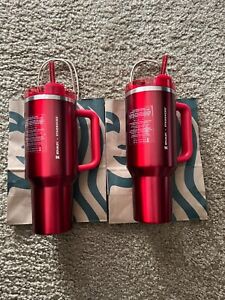 Starbucks x Stanley Holiday 2023 Collab (40 oz) Red Tumbler Mug SHIPS QUICKLY - Sold on eBay November 11th, 2023 for $150.00