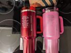 Set of 2 NEW STARBUCKS X STANLEY 2023 PINK and HOLIDAY RED 40oz TUMBLERS - Sold on eBay April 16th, 2024 for $134.99