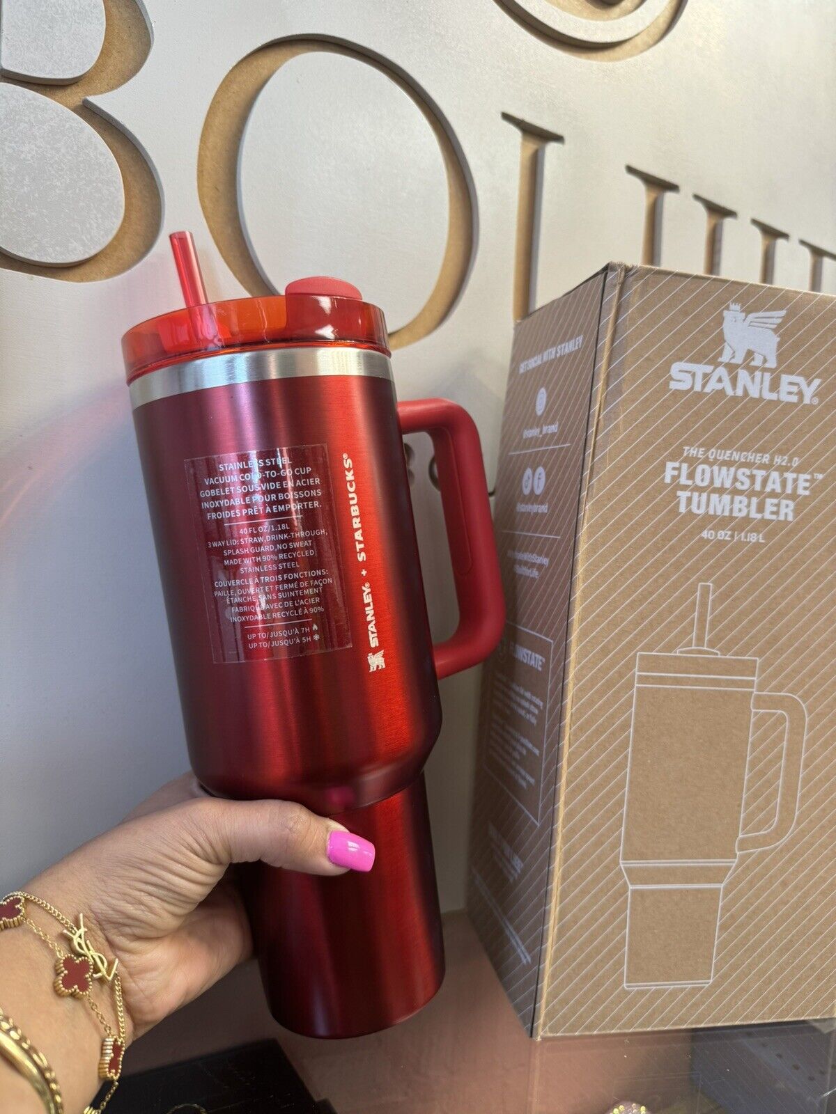 Starbucks X Stanley 2023 Holiday Red 40oz Tumbler Limited Edition, Brand New! - Sold on eBay December 26th, 2024 for $136.50