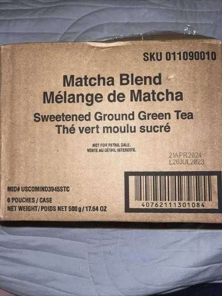 Starbucks Matcha Blend Sweetened Green Tea Powder  6 Bags BB Dec. 2024 - Sold on eBay September 2nd, 2024 for $95.00