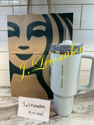 New Stanley x Starbucks Spring Blue 2024 Quencher 40oz Tumbler Ship ASAP SXS - Sold on eBay May 29th, 2024 for $85.00
