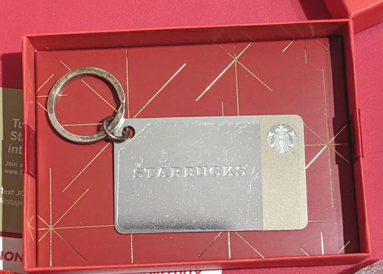 Starbucks 2014 Limited Edition .925 Sterling Silver Keychain Gift Card - $0 Bal - Sold on eBay November 15th, 2024 for $150.00
