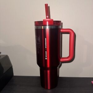 NEW LIMITED Starbucks x Stanley Holiday 2023 Collab (40 oz) Red Tumbler Mug - Sold on eBay November 6th, 2023 for $159.99