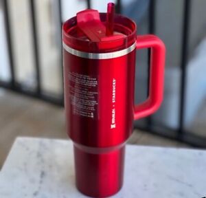 Stanley x Starbucks Holiday Red  40oz Tumbler Cup - 2023 Limited Edition - Sold on eBay November 18th, 2023 for $169.99