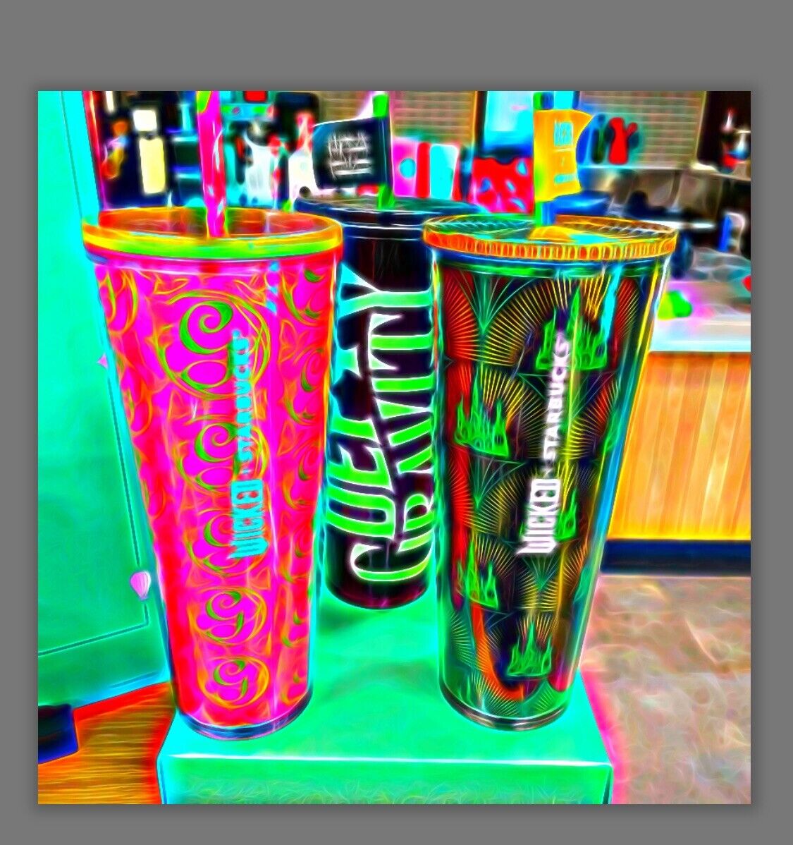 ?STARBUCKS WICKED GRAVITY GLOW + EMERLD CITY + PINK GLINDA  TUMBLERS [SET OF 3] - Sold on eBay November 30th, 2024 for $89.99
