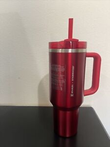 Stanley x Starbucks Holiday Red  40oz Tumbler Cup - 2023 Limited Edition - Sold on eBay February 4th, 2024 for $198.50 (24 bids) 