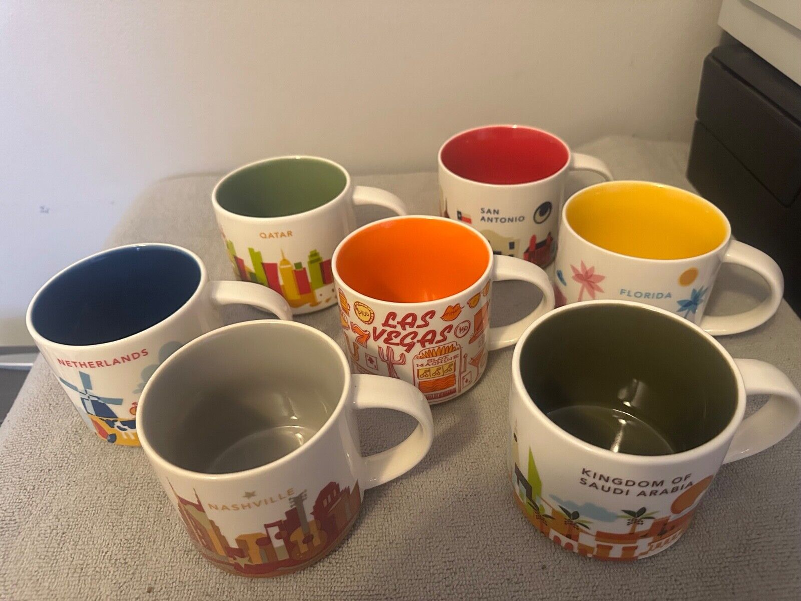 7pc STARBUCKS States Coffee Tea Espresso Mug Collection 14 oz - Sold on eBay March 24th, 2025 for $125.00