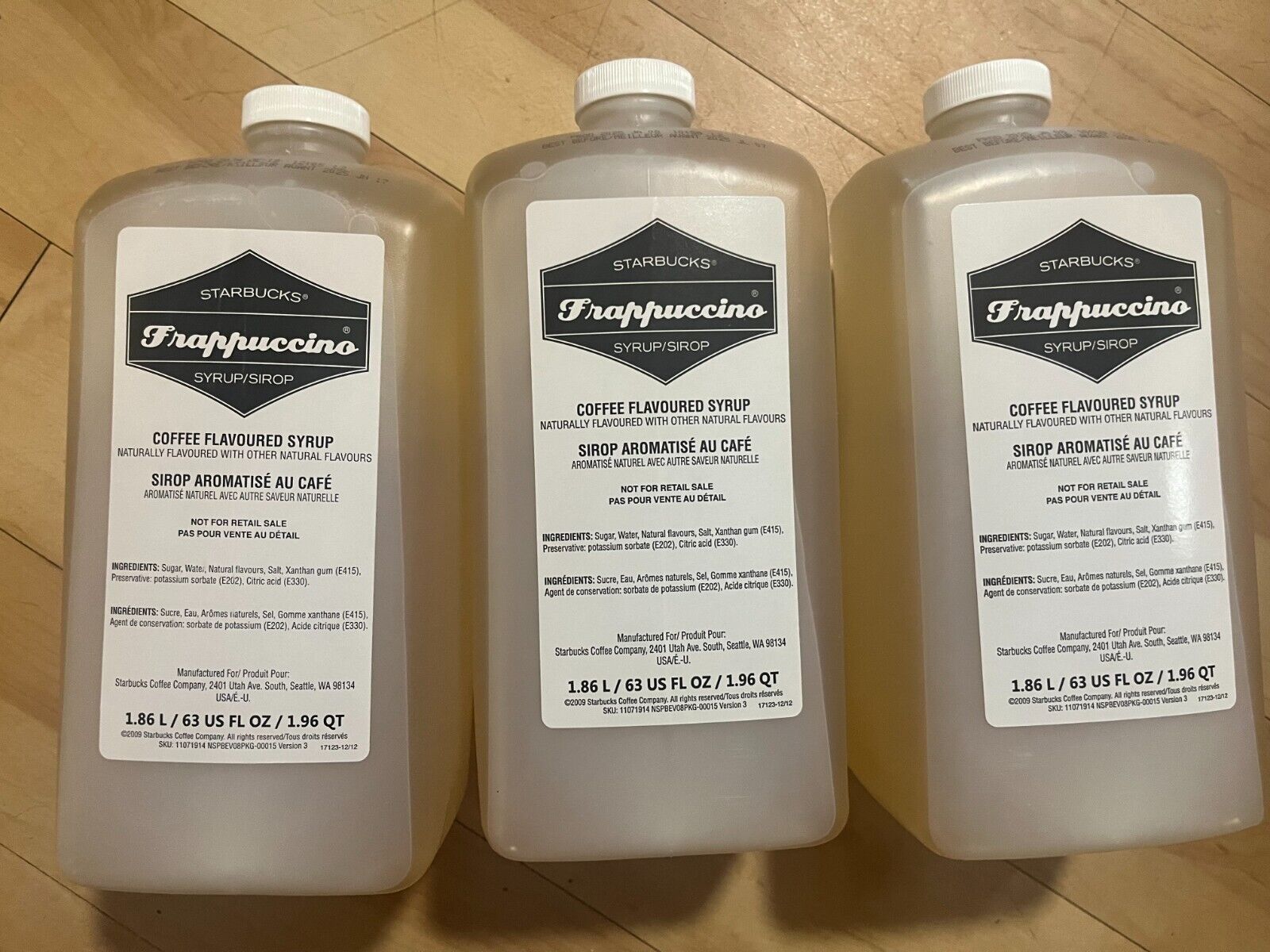 Starbucks (3 PACK) Frappuccino Coffee Flavored 63 oz  Syrup Base EXP 06/17/2025 - Sold on eBay March 19th, 2025 for $89.99