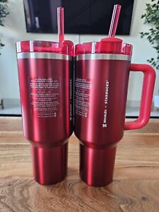 2023 Starbucks x Stanley 40oz Tumbler Red Limited Christmas Edition - Sold on eBay November 22nd, 2023 for $200.00