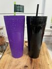 Halloween 2024 Starbucks black slime cup & purple glow in the dark cup FREE SHIP - Sold on eBay September 17th, 2024 for $97.99