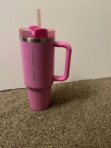 New Stanley x Starbucks exclusive 2023 PINK 40oz tumbler - Sold on eBay February 25th, 2024 for $195.00