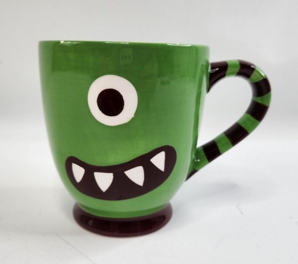 Starbucks Green Cyclops One Eye Coffee Mug 21oz Brown 2006 Halloween Monster - Sold on eBay September 7th, 2024 for $95.00