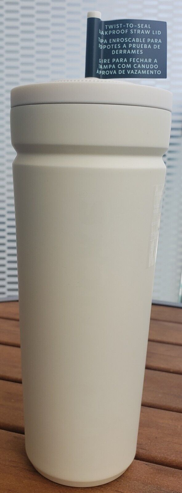 Starbucks 2024 Pastel Yellow Twist Leakproof Vacuum Insulated Tumbler NEW - Sold on eBay December 24th, 2024 for $107.37