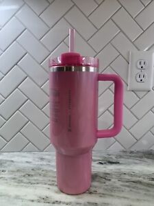 2024 Stanley x Starbucks Pink 40oz Tumbler New Target Exclusive IN HAND Ship Now - Sold on eBay January 7th, 2024 for $280.00