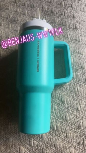 tiffany blue starbucks stanley cup - Sold on eBay October 13th, 2024 for $225.00 (1 bids) 