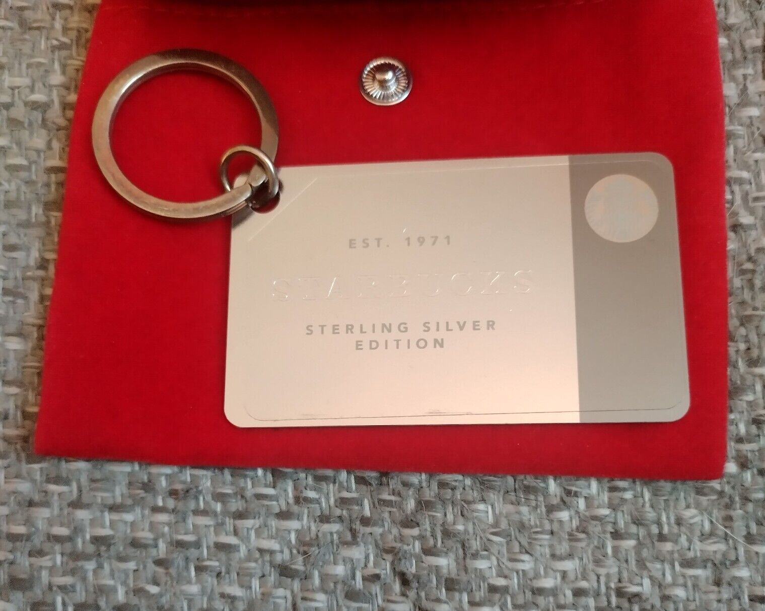 RARE Starbucks Sterling Silver .925 Limited Edition Gift Card Keychain with $50 - Sold on eBay November 11th, 2024 for $239.74