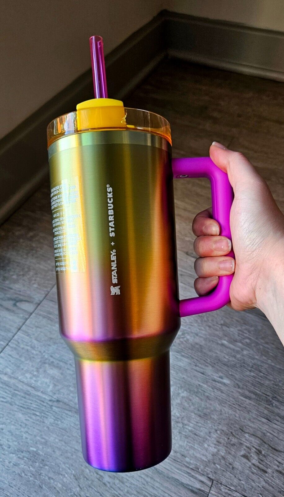 Starbucks x Stanley Summer Sunset 2024 Collab 40 oz Tumbler PRISTINE GENUINE - Sold on eBay January 8th, 2025 for $87.00