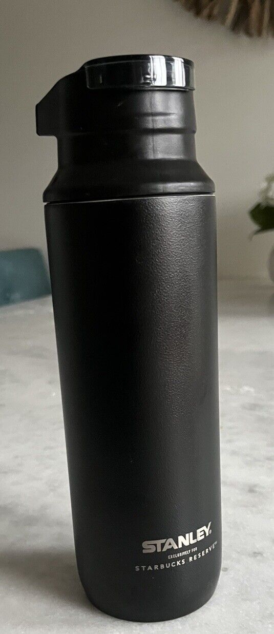 STARBUCKS RESERVE X STANLEY STAINLESS STEEL BOTTLE 16OZ BLACK THERMOS Limited Ed - Sold on eBay February 11th, 2025 for $75.87
