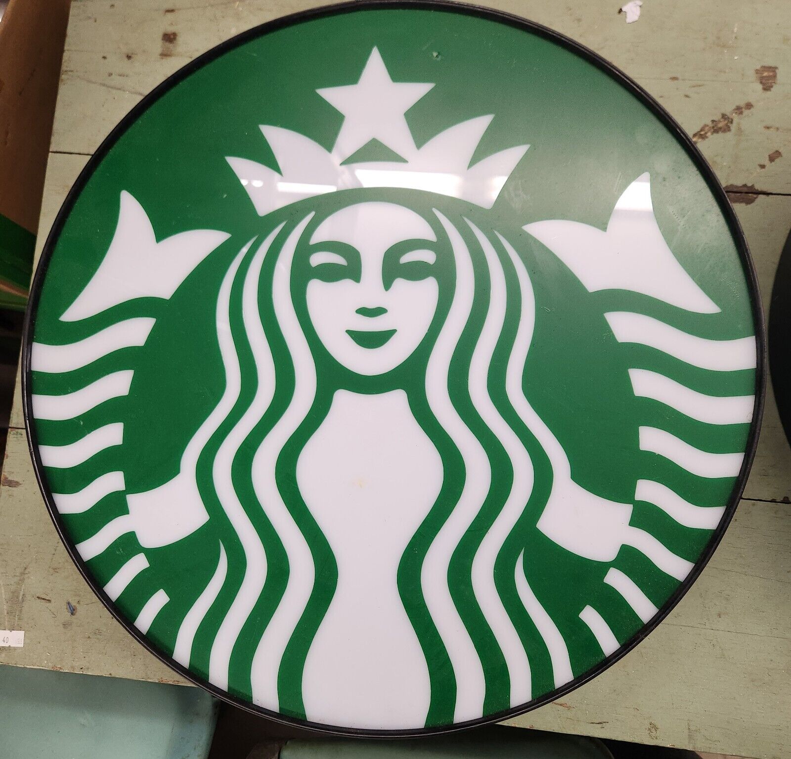 18” Starbucks Store Commercial Lighted Sign - Sold on eBay December 10th, 2024 for $59.00 (2 bids) 