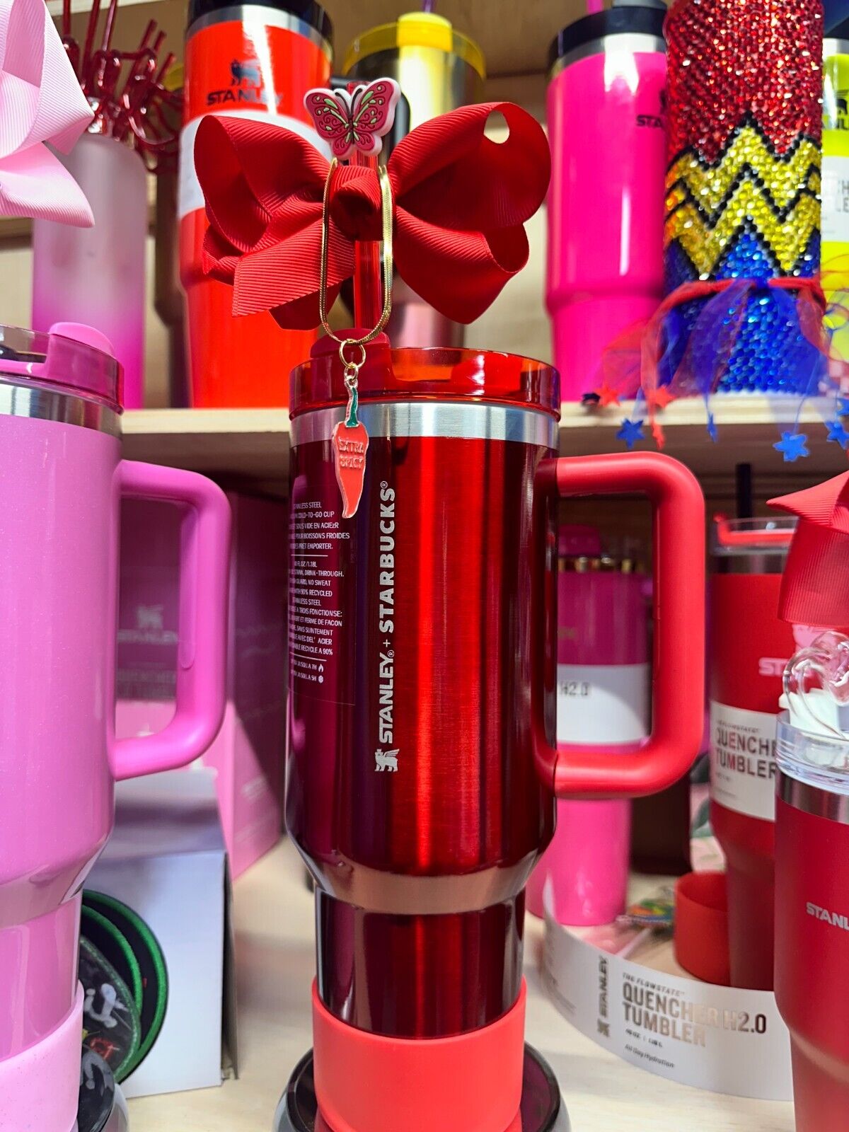 Stanley X Starbucks Holiday Red " All dressed Up" ! - Sold on eBay January 16th, 2025 for $149.00