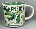 Starbucks Been There Series  Arkansas 14 Oz Coffee Mug Green 2018 Collectible - Sold on eBay February 17th, 2025 for $74.99