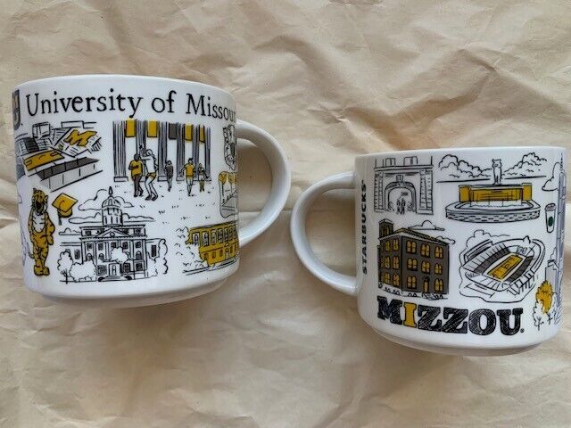 (2) University of Missouri Tigers Mizzou Starbucks Been There Series Coffee Mugs - Sold on eBay February 28th, 2025 for $79.99