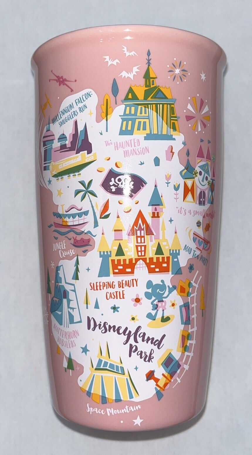 Starbucks Disney Parks Disneyland Pink Logo Ceramic Travel Tumbler 12 Oz - Sold on eBay December 17th, 2024 for $79.99