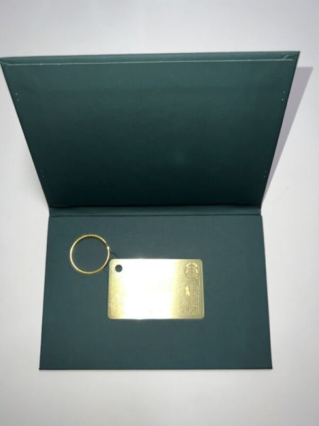 New ListingLimited Edition Starbucks WICKED Gold Metal Gift Card New Keychain Loaded $50 GC - Sold on eBay October 24th, 2024 for $94.99