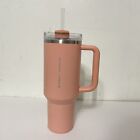 Stanley X Starbucks Exclusive May 2023 : 40 oz Peach Tumbler Handle - See Pics - Sold on eBay May 13th, 2024 for $129.99