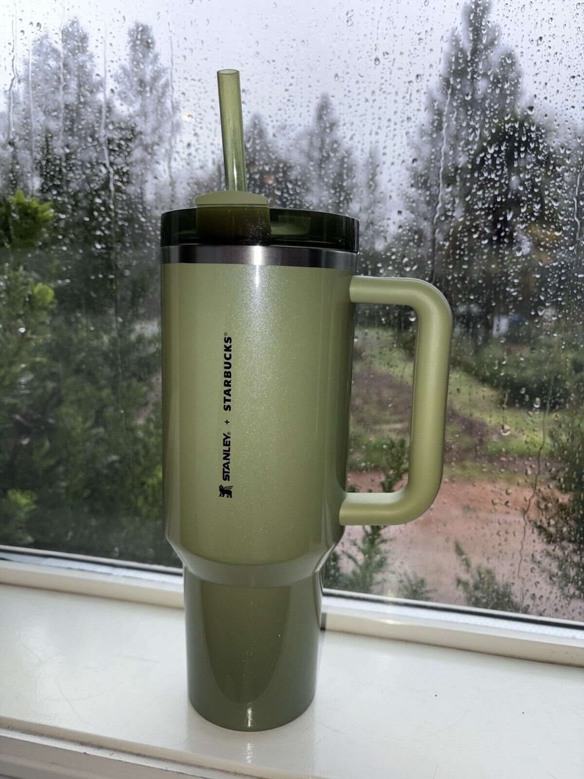 Stanley x Starbucks Fall 2024 Olive Green Vacuum Seal Quencher Tumbler - Sold on eBay February 26th, 2025 for $75.00