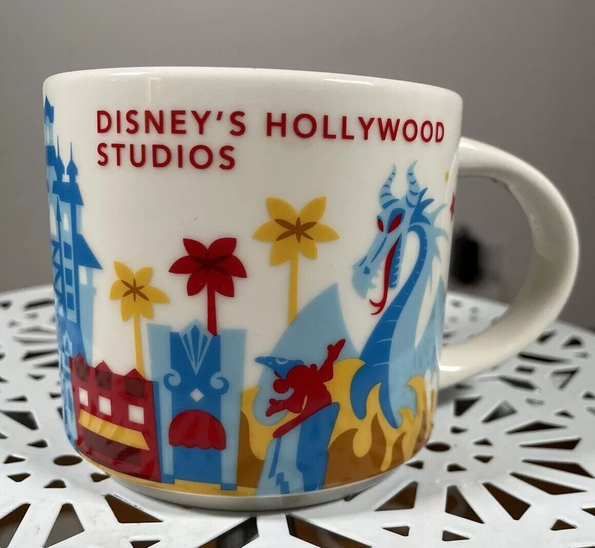 Starbucks You Are Here Disney Hollywood Studios 14oz Mug V2 Dragon RARE - Sold on eBay November 26th, 2024 for $151.00
