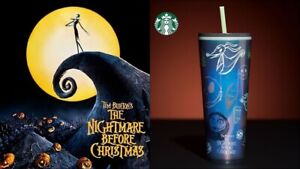 Disney Starbucks The Nightmare Before Christmas Tumbler with Straw CONFIRMED - Sold on eBay October 9th, 2023 for $195.00