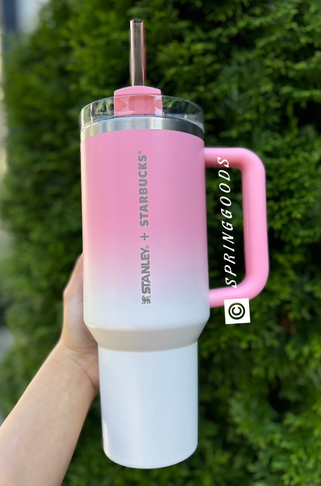 Stanley x Starbucks Philippines Exclusive Sweet Pink Ombré 40oz Tumbler - NWT - Sold on eBay July 22nd, 2024 for $150.00