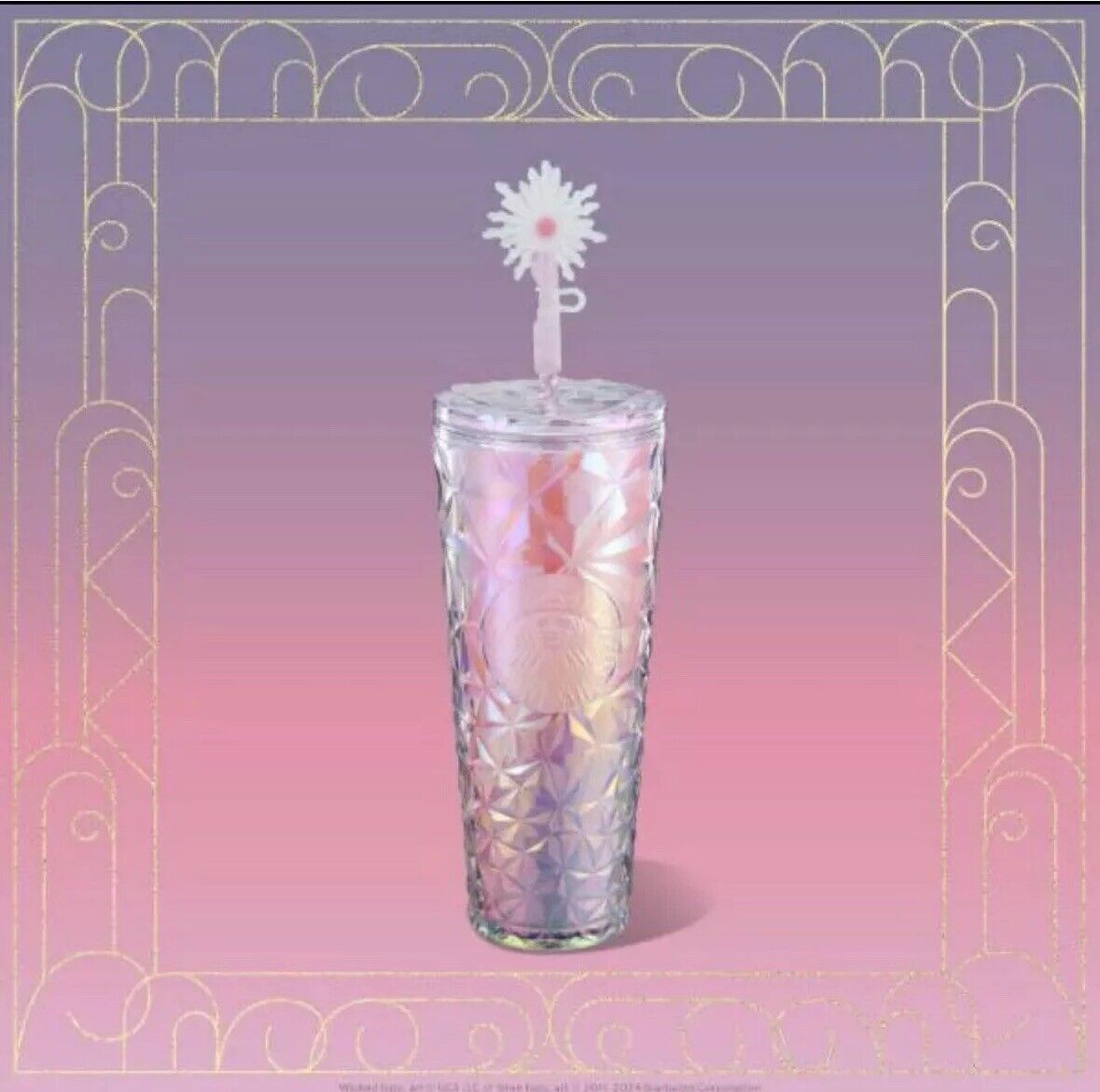 Starbucks Wicked Cold Cup Tumbler Glinda Prism Pink 710ml 24oz. New From US - Sold on eBay December 28th, 2024 for $100.00