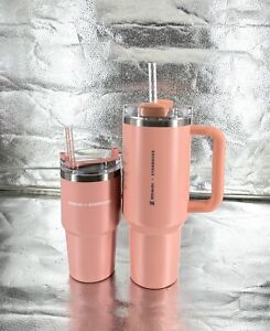 Stanley x Starbucks Target Exclusive 2023 Peach/Pink 40oz & 20oz Tumbler HTF New - Sold on eBay December 27th, 2023 for $240.00
