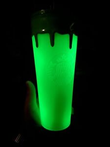 Starbucks Halloween Green Slime Glow In The Dark Venti Tumbler