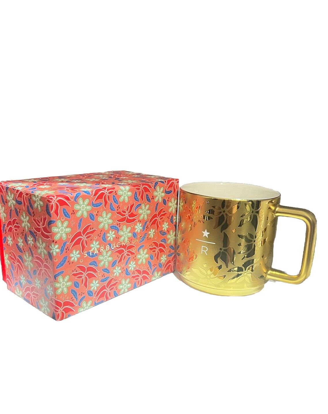 Starbucks Reserve Christmas Gold Cup Mug 14oz - Sold on eBay January 8th, 2025 for $99.99