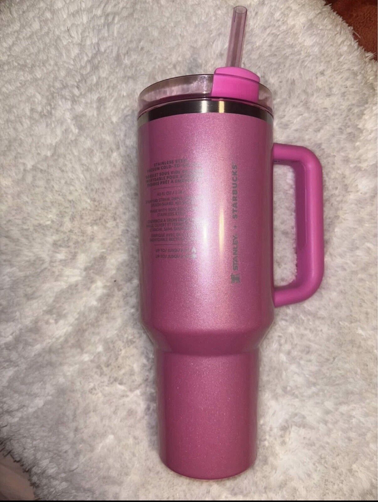 AUTHENTIC 2023 STANLEY X STARBUCKS WINTER PINK QUENCHER TUMBLER 40 oz. NEW - Sold on eBay February 3rd, 2025 for $150.00