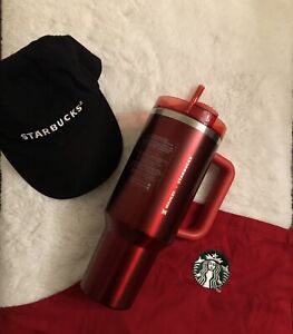 Stanley X Starbucks 2023 Holiday Red  40oz Tumbler Cup - LIMITED EDITION - Sold on eBay December 17th, 2023 for $200.00