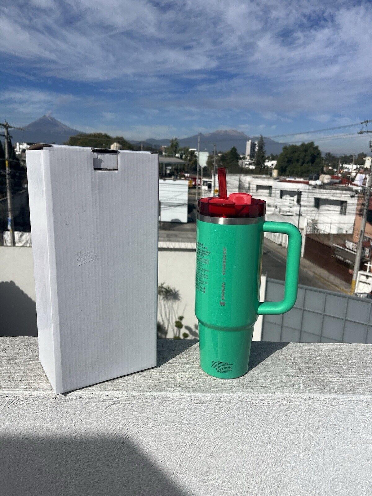 Starbucks X Stanley Mexico 2 Toned Red & Green Limited Edition Quencher 30oz - Sold on eBay March 27th, 2025 for $79.99