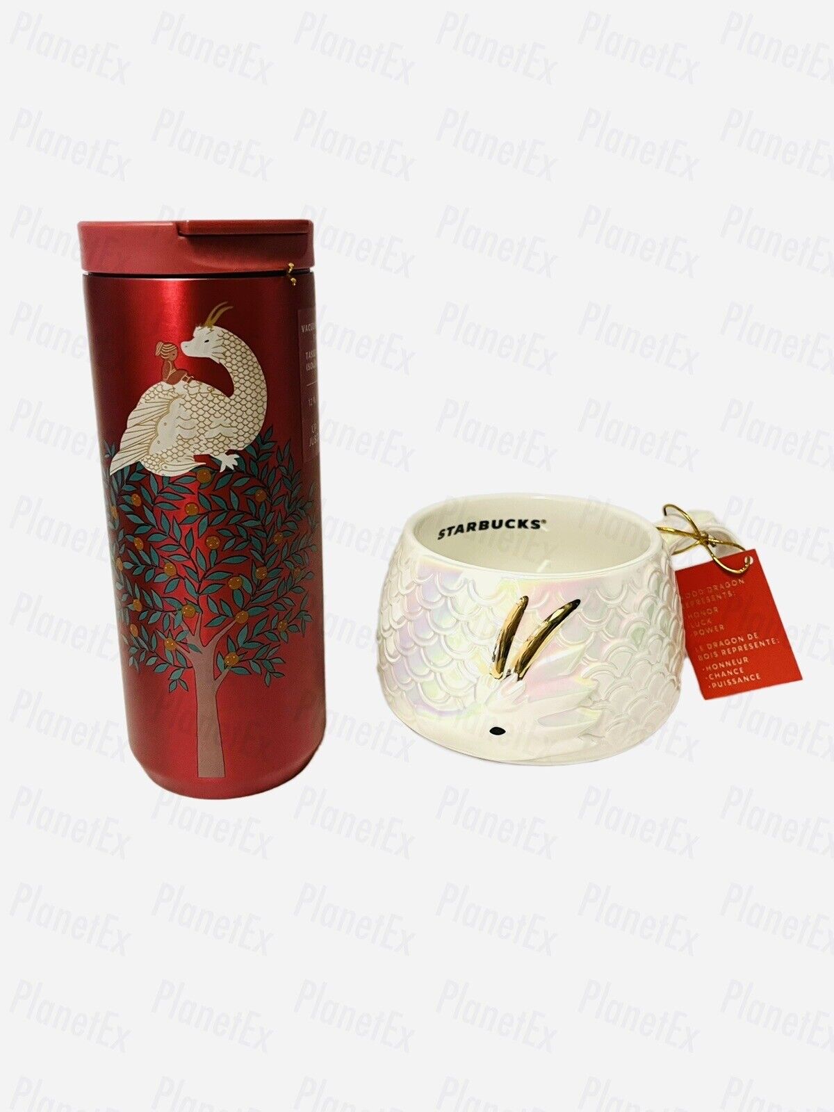 Starbucks - Lunar New Year 2024 - Year of the Dragon - Red 12oz Tumbler & Mug ? - Sold on eBay January 16th, 2025 for $90.00