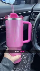 Stanley Starbucks tumbler 40 oz pink - Sold on eBay January 8th, 2024 for $225.00 (6 bids) 