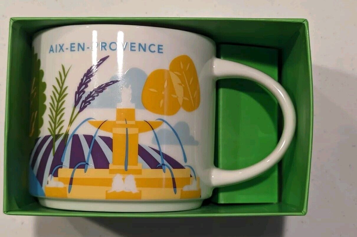 LAST! AIX-EN-PROVENCE (France YAH You are here Series Mug, France 14oz, NIB - Sold on eBay February 28th, 2025 for $69.99