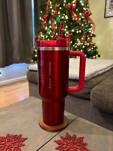 2023 Starbucks Stanley Collab Tumbler 40 oz Holiday Red Mug metallic - Sold on eBay December 19th, 2023 for $199.99
