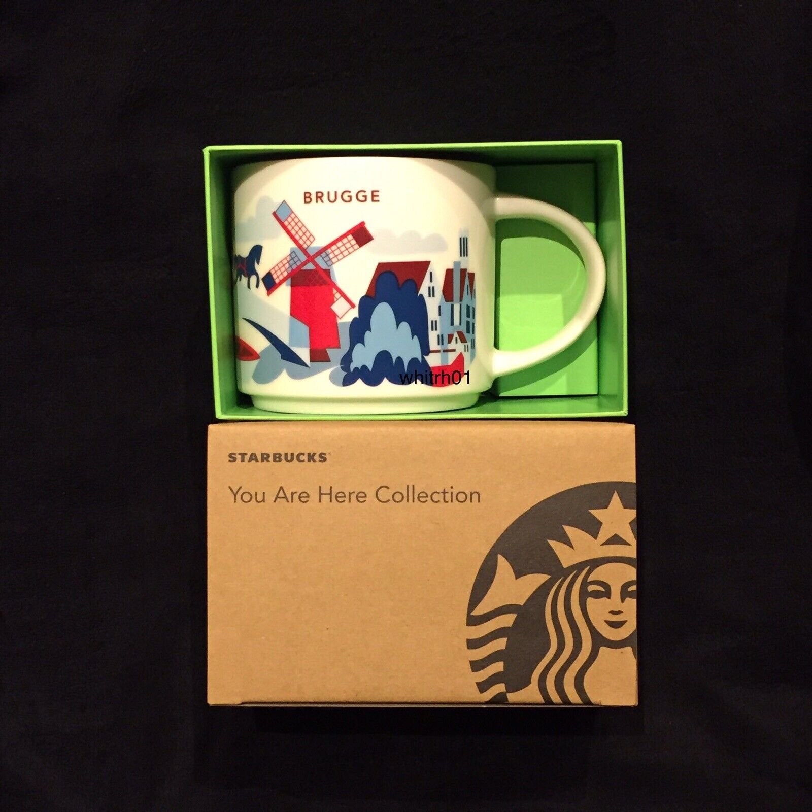 Starbucks Brugge YAH Mug Belgium Swan Canal Medieval City Chocolate Bruges New