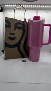 Starbucks x Stanley 40 oz Tumbler Winter Pink Target Exclusive Collab BRAND NEW - Sold on eBay January 21st, 2024 for $215.00
