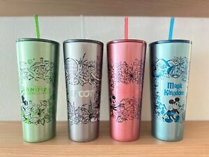 2023 NEW Disney World Park Icons Starbucks Stainless Steel Tumbler Set - Sold on eBay July 25th, 2023 for $195.00