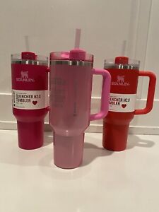 ? IN HAND 2024 Starbucks x Stanley Cup Tumbler 40 oz Pink Valentine’s Day Bundle - Sold on eBay January 9th, 2024 for $500.00 (4 bids) 