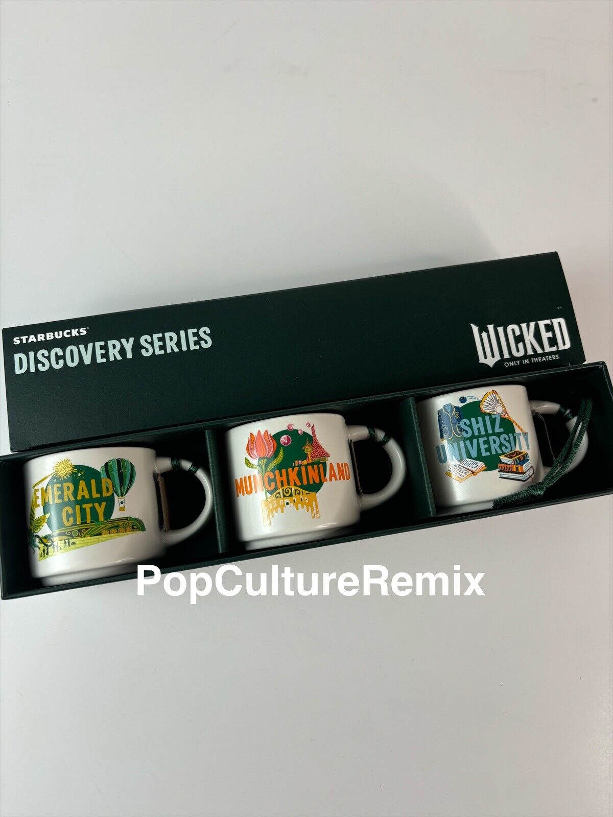 Wicked Starbucks Discovery Series Mini 2 oz Mug Ornament 3 Set Universal Studios - Sold on eBay November 22nd, 2024 for $74.95